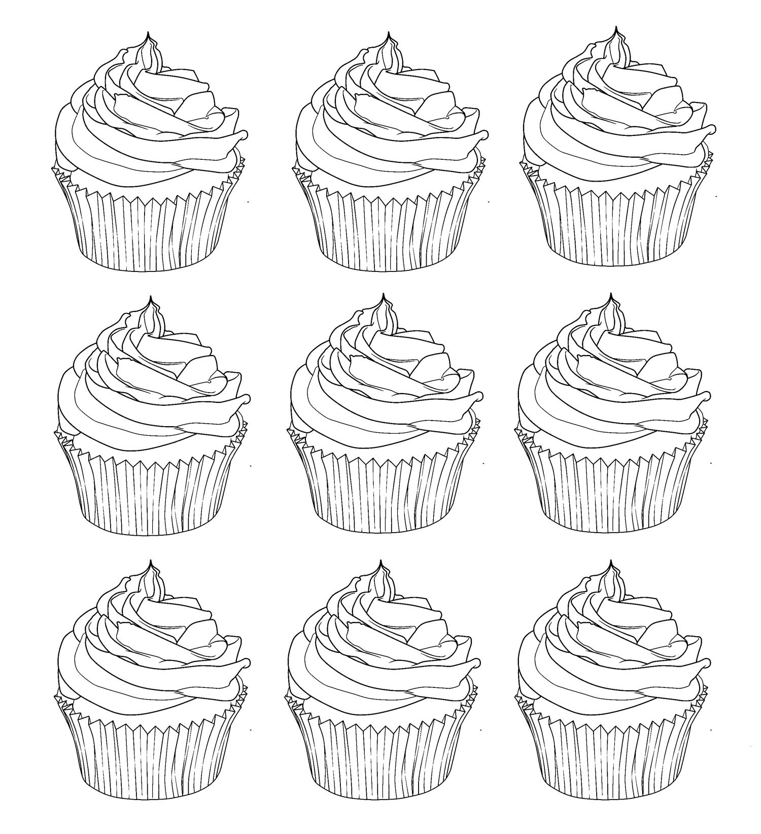Best ideas about Cake Coloring Pages For Adults
. Save or Pin Cupcakes warhol Cupcakes Adult Coloring Pages Now.