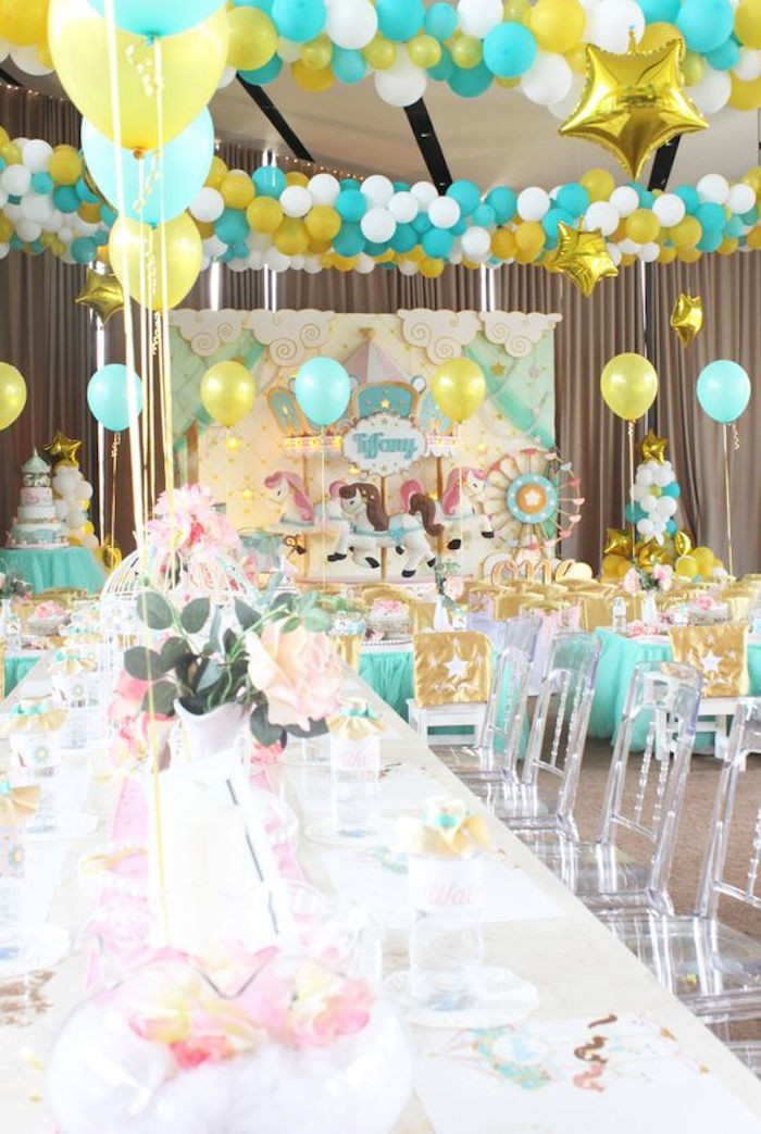 Best ideas about Carousel Birthday Party
. Save or Pin Kara s Party Ideas Carousel Birthday Party Now.