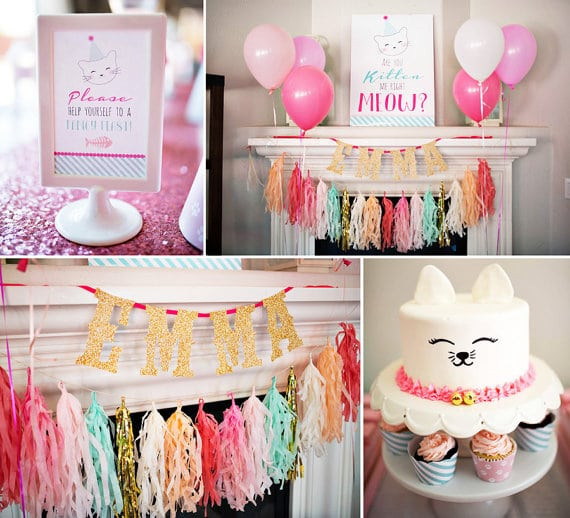 Best ideas about Cat Birthday Decorations
. Save or Pin 30 Cute Cat Birthday Party Ideas Pretty My Party Party Now.