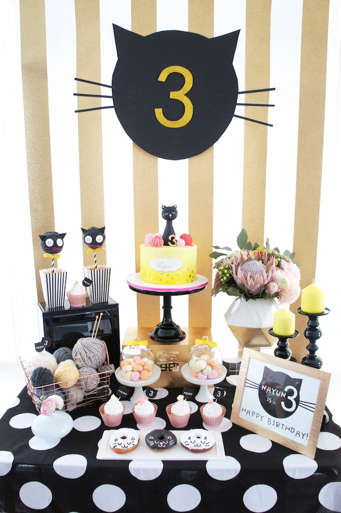 Best ideas about Cat Birthday Decorations
. Save or Pin Kara s Party Ideas Kitty Cat Birthday Party Now.