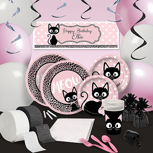 Best ideas about Cat Birthday Decorations
. Save or Pin Kitty Cat Diva Personalized Banner Shindigz Now.