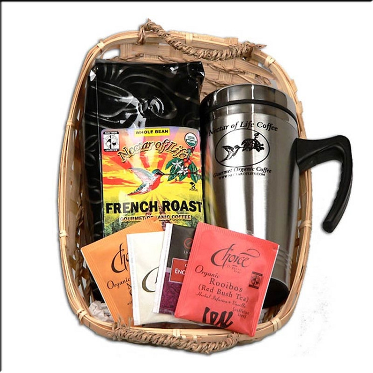 Best ideas about Coffee Mug Gift Basket Ideas
. Save or Pin Gourmet Organic Fair Trade Coffee and Tea Gift Basket with Now.