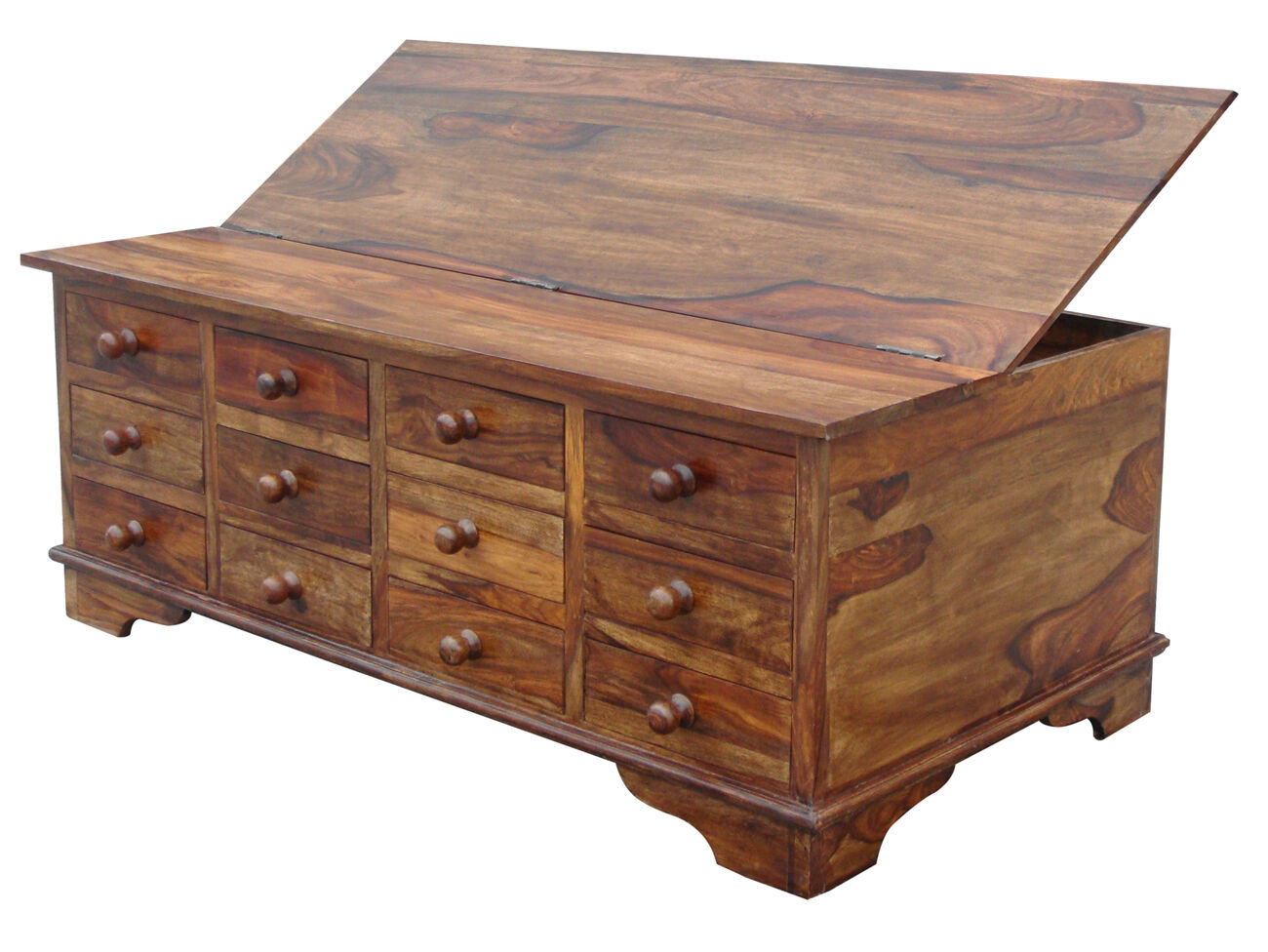 Best ideas about Coffee Table With Drawers
. Save or Pin SOLID SHEESHAM WOOD 12 DRAWER COFFEE TABLE TRUNK CHEST Now.