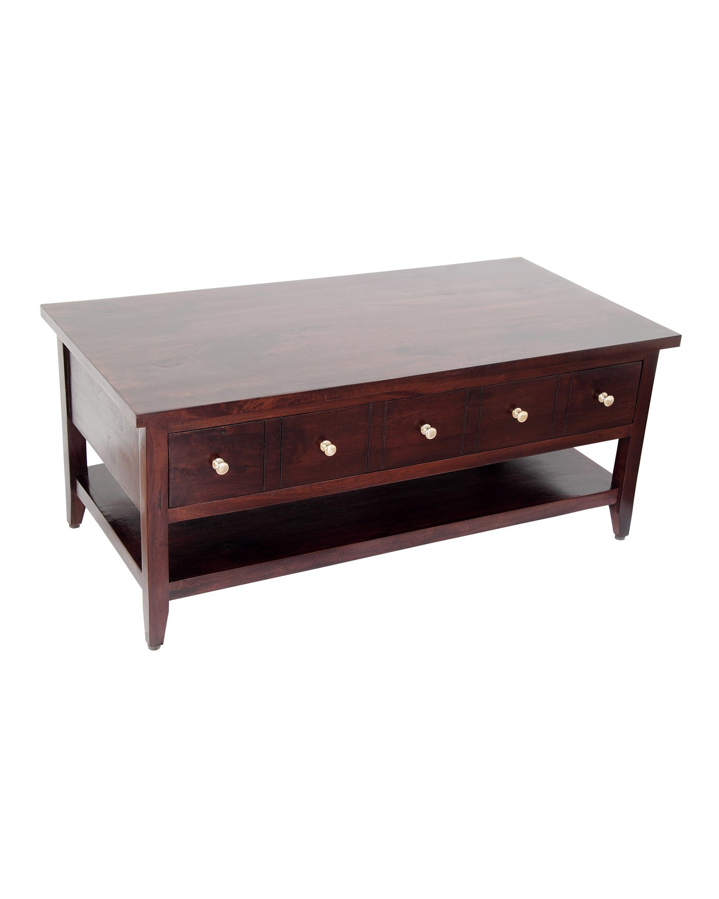 Best ideas about Coffee Table With Drawers
. Save or Pin Groove Solid Mango Wood Coffee Table with Drawers Dark Now.