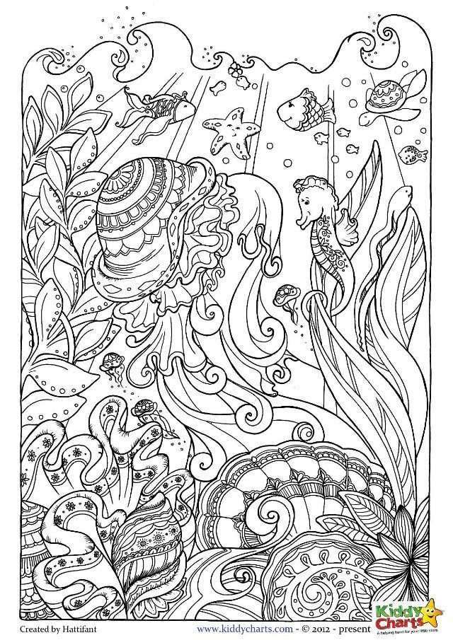 Best ideas about Coloring Pages For Adults Ocean
. Save or Pin Ocean coloring pages for kids and adults Now.
