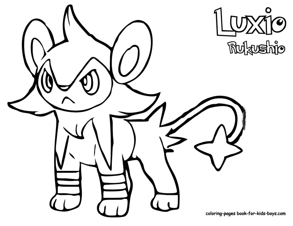 Best ideas about Coloring Pages For Boys Pokemon
. Save or Pin Luxio Pokemon Coloring Pages Book For Boys Now.