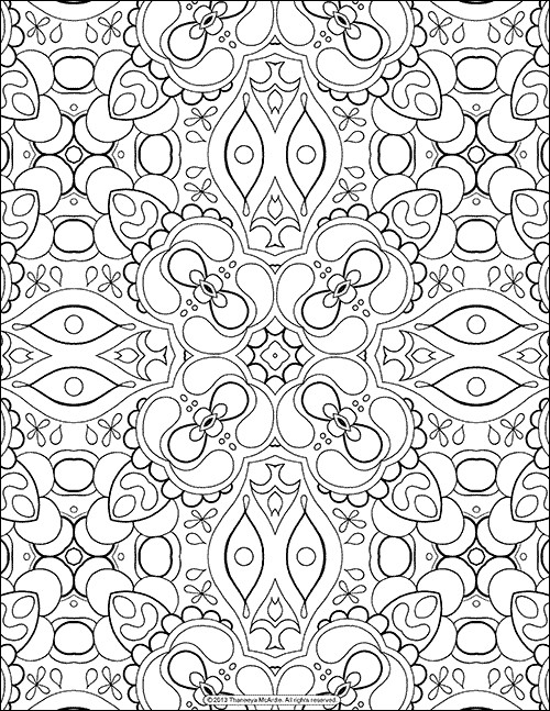 Best ideas about Coloring Pages For Girls 12 And Up Abstract
. Save or Pin Free Adult Coloring Page Abstract Pattern by Thaneeya Now.