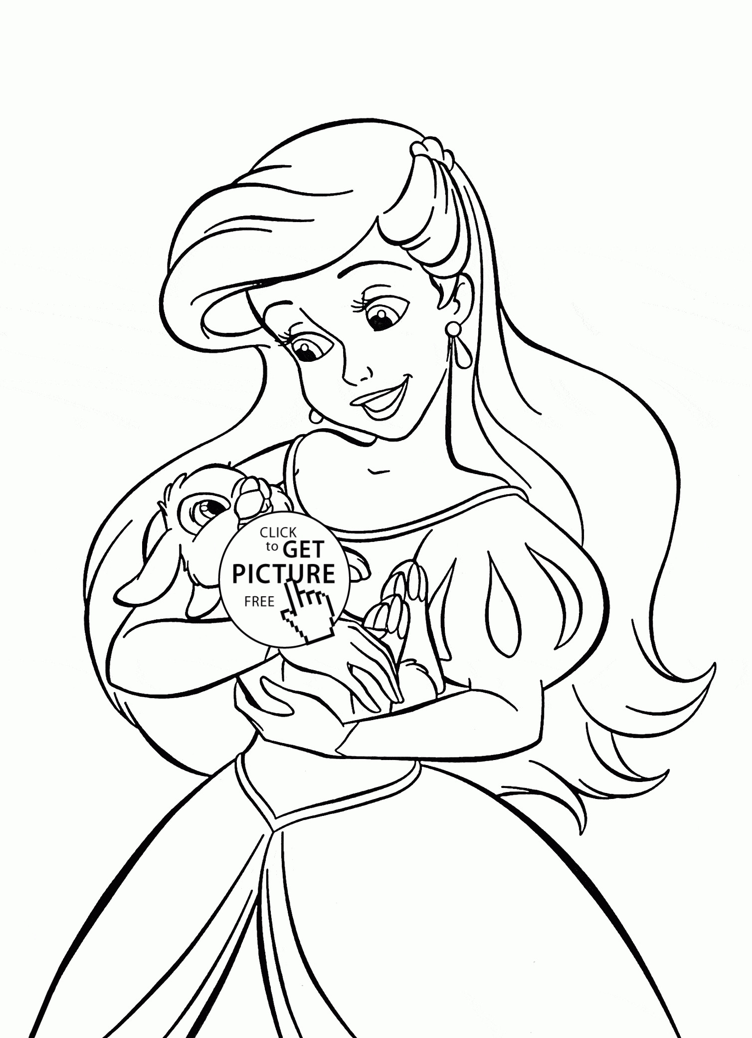 Best ideas about Coloring Pages For Girls Disney Princess
. Save or Pin Disney Princess Ariel Coloring Pages For Girls Now.