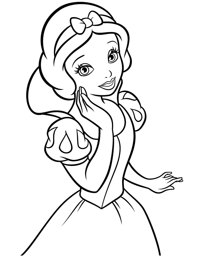 Best ideas about Coloring Pages For Girls Easy
. Save or Pin Easy Snow White For Girls Coloring Page Now.