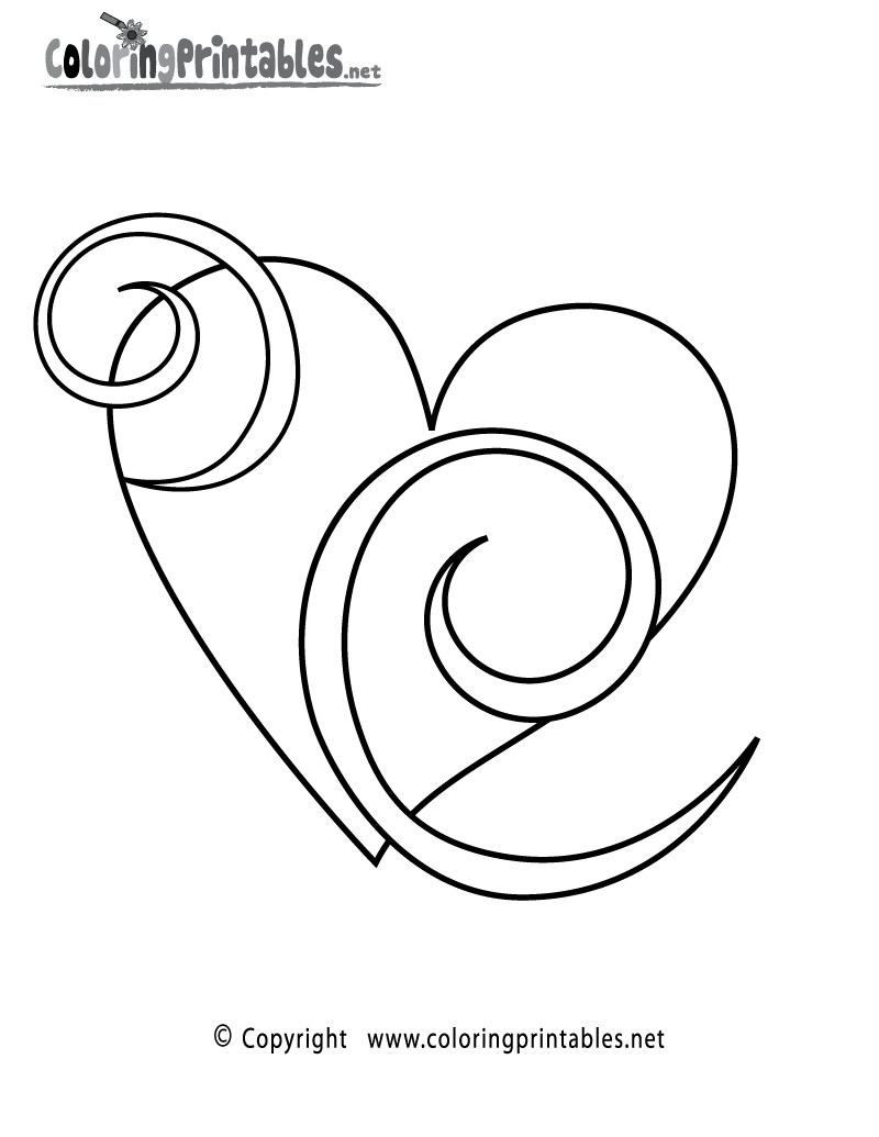 Best ideas about Coloring Pages For Girls Hearts
. Save or Pin Heart Swirls Coloring Page A Free Girls Coloring Printable Now.