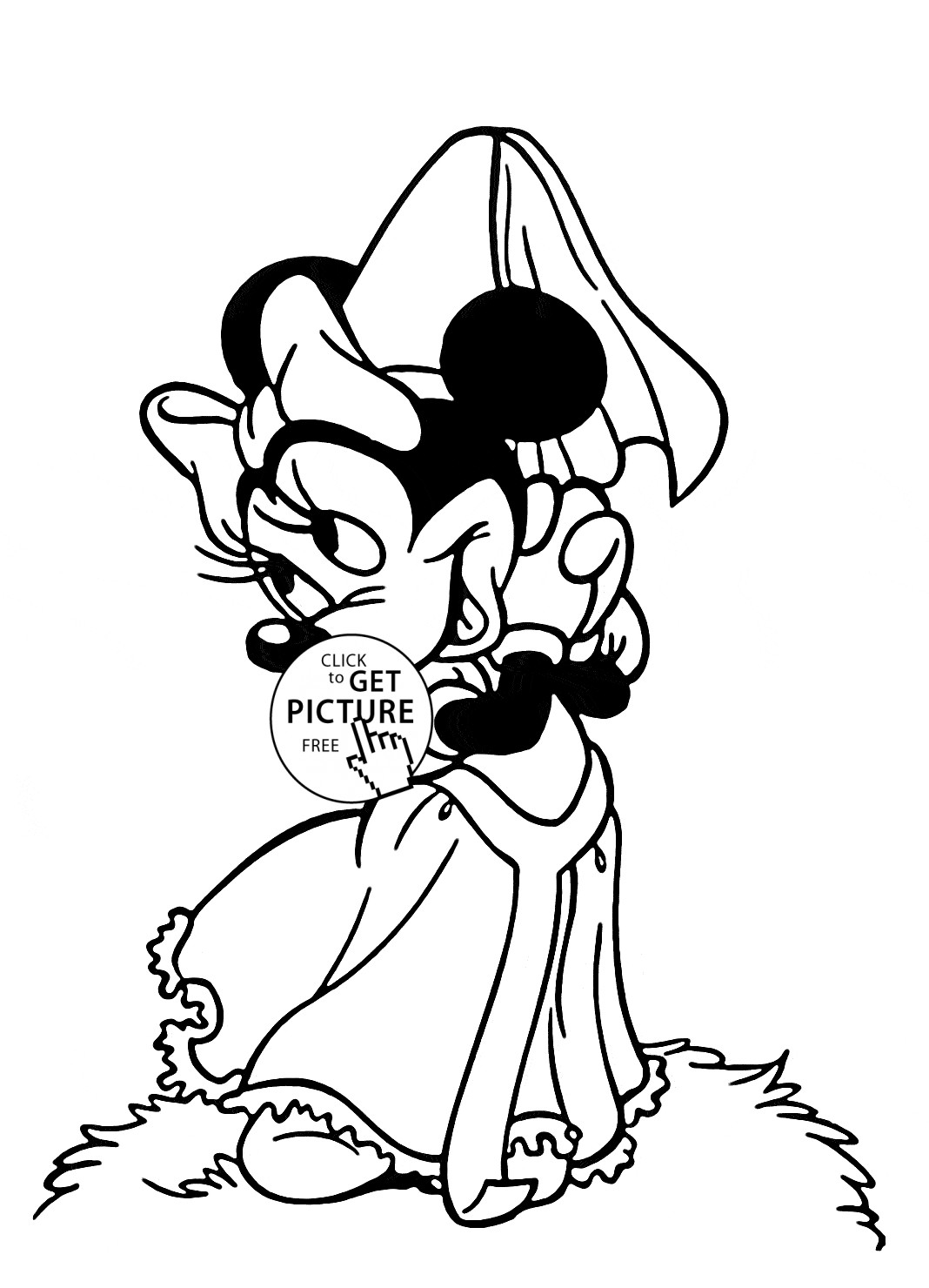 Best ideas about Coloring Sheets For Girls Minne
. Save or Pin Cute Minnie Mouse coloring page for kids for girls Now.