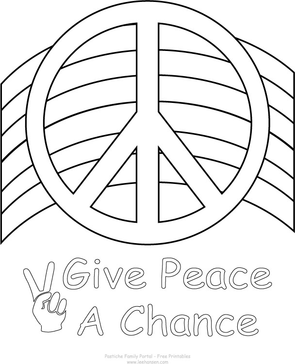 Best ideas about Coloring Sheets For Girls Peace Signs
. Save or Pin Peace Coloring Pages Now.