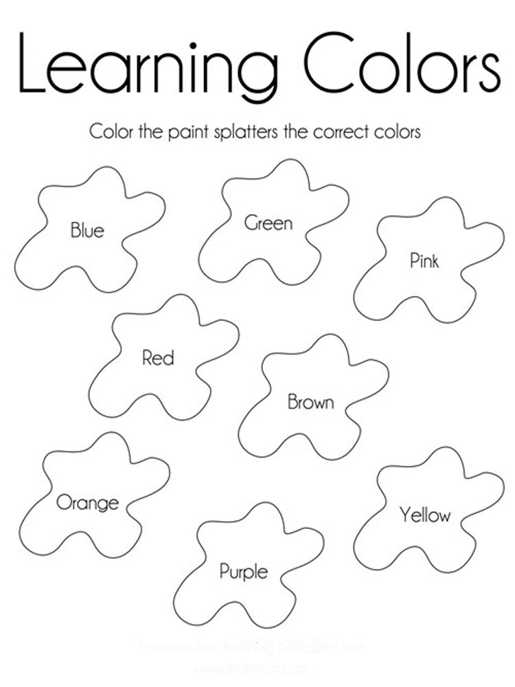 Best ideas about Coloring Sheets For Kids To Learn Colors
. Save or Pin Learning Colors coloring pages Download and print Now.