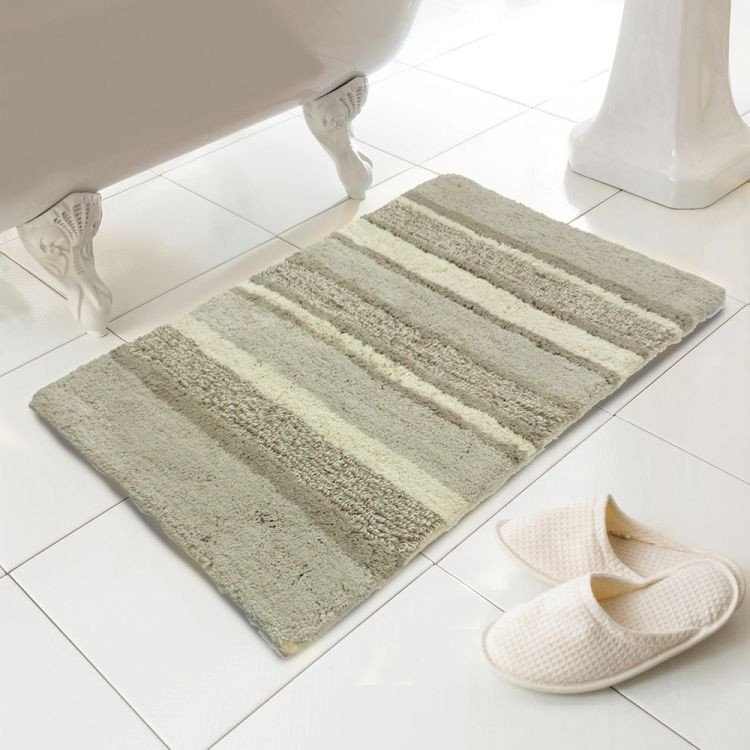 Best ideas about Cotton Bathroom Mat
. Save or Pin Cotton Bath Mat Rug Silver Grey Now.