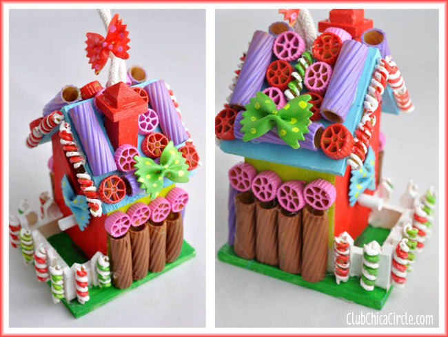 Best ideas about Craft Club Ideas For Adults
. Save or Pin Painted Pasta Gingerbread Birdhouse Holiday Craft Idea Now.