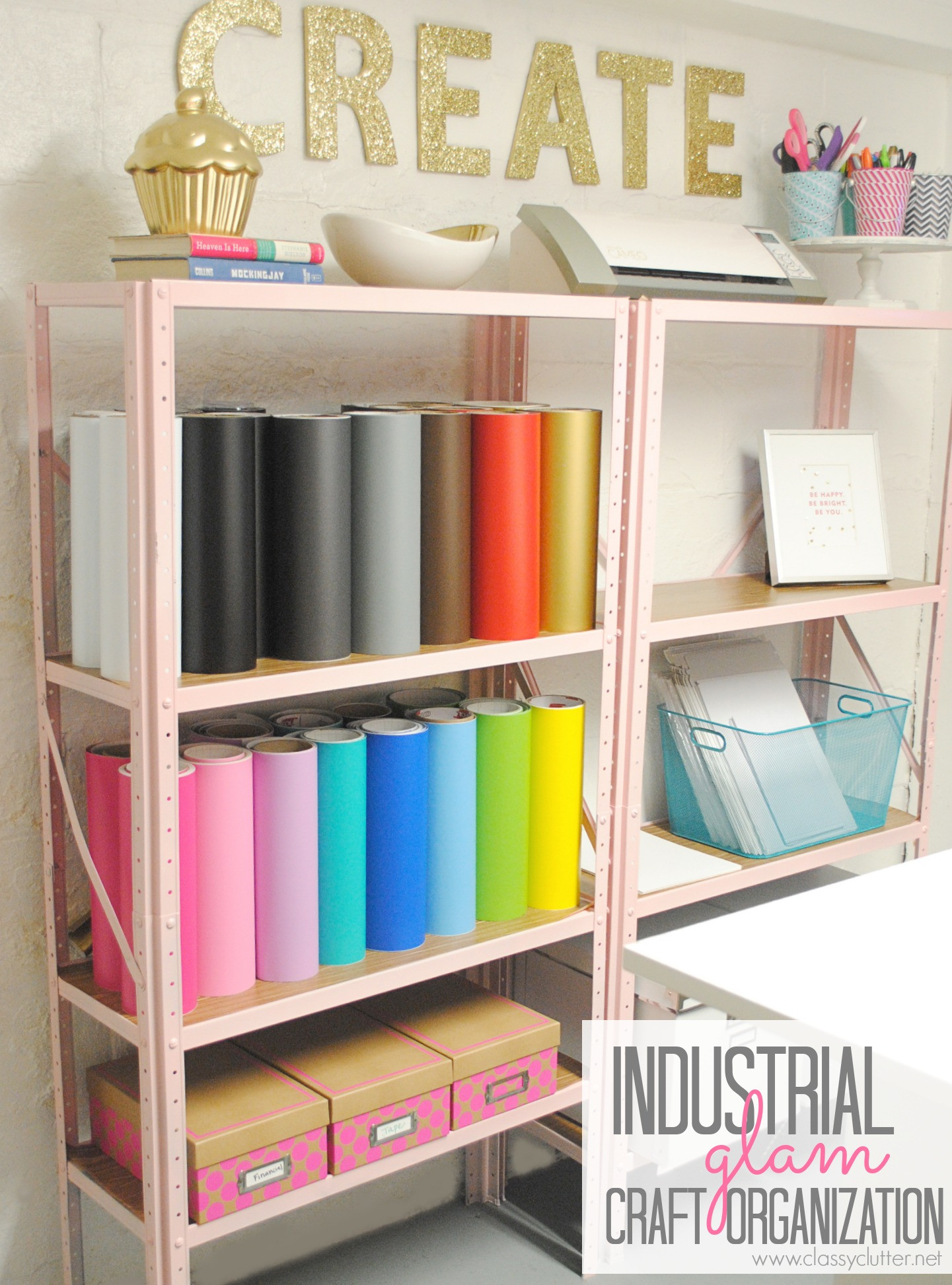 Best ideas about Craft Room Organizational Ideas
. Save or Pin Inexpensive Craft Room Shelving Classy Clutter Now.