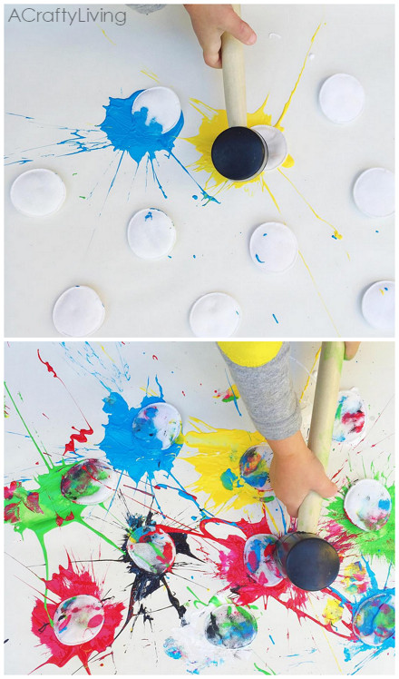Best ideas about Creative Art For Toddlers
. Save or Pin Paint Splat Art Activity For Kids Crafty Morning Now.