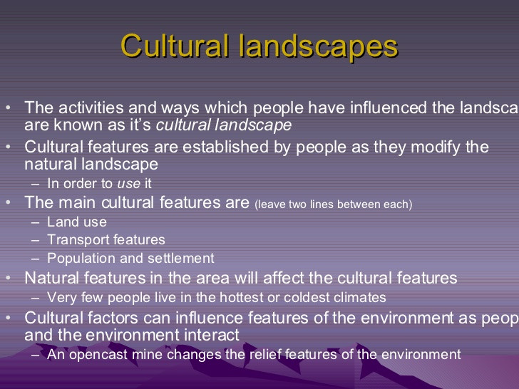 Best ideas about Cultural Landscape Definition
. Save or Pin Natural & Cultural Landscape Now.