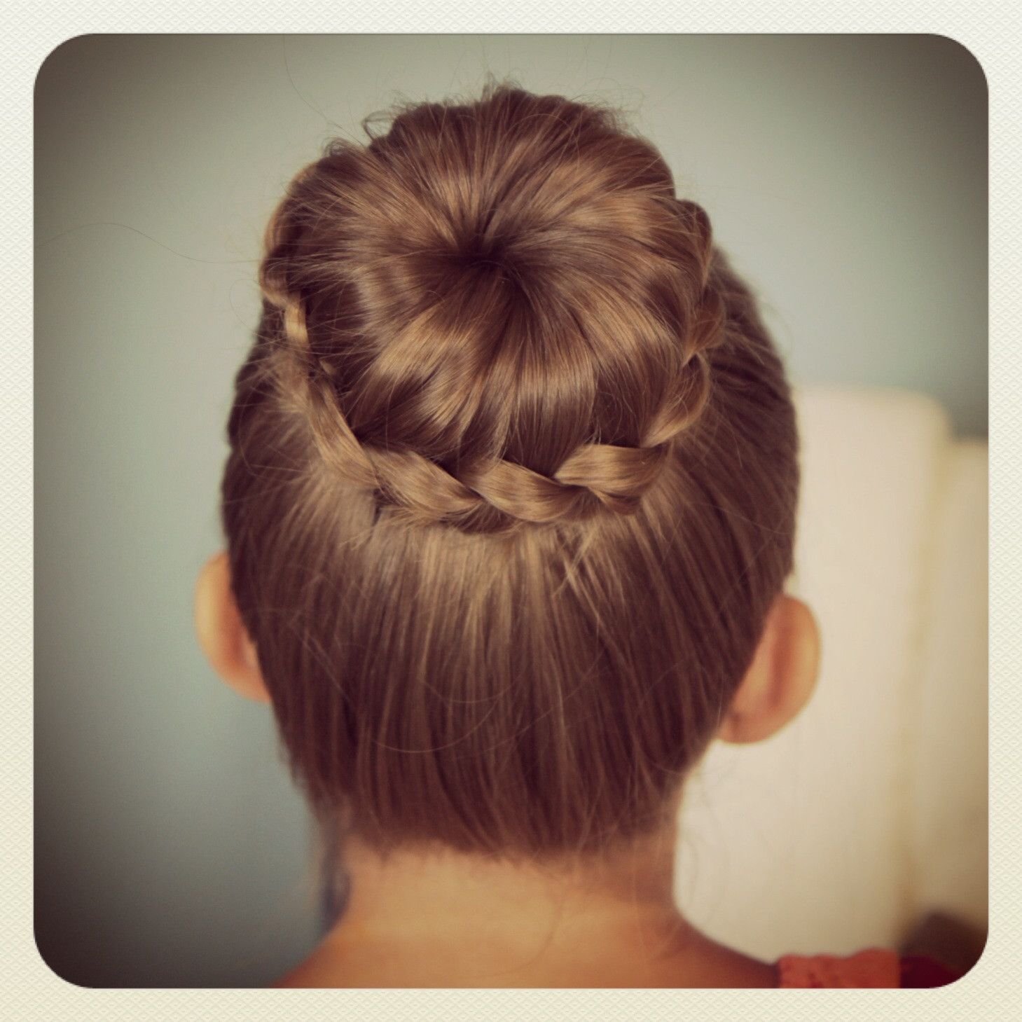 Best ideas about Cute Girls Hairstyles Buns
. Save or Pin Lace Braided Bun Cute Updo Hairstyles Now.