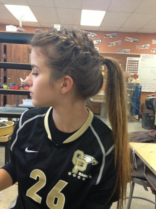 Best ideas about Cute Soccer Hairstyles
. Save or Pin High Styling Hair Made With a Braid Now.