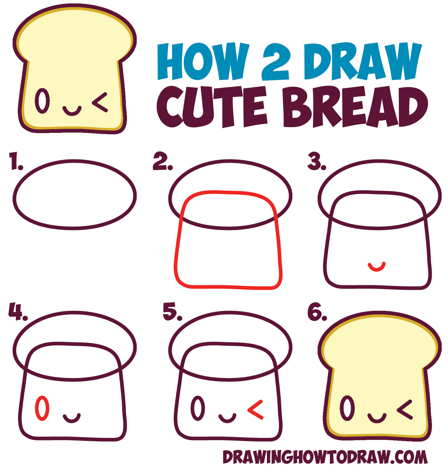 Best ideas about Cute Stuff For Kids
. Save or Pin How To Draw Cute Kawaii Food Step By Now.