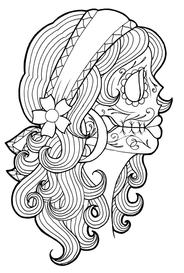 Best ideas about Day Of The Dead Sugar Skull Girls Coloring Pages For Teens
. Save or Pin catrinas para colorear 18 • Catrinas10 Now.