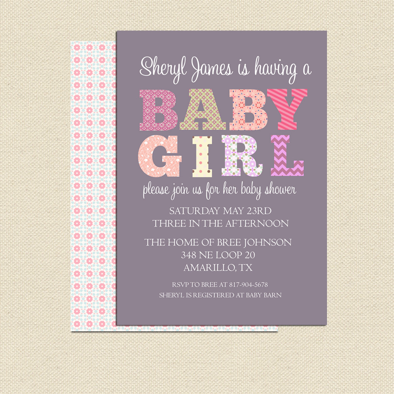 Best ideas about DIY Baby Shower Invitations Free
. Save or Pin DIY Printable Baby Shower Invitation For Girl No 2 Now.