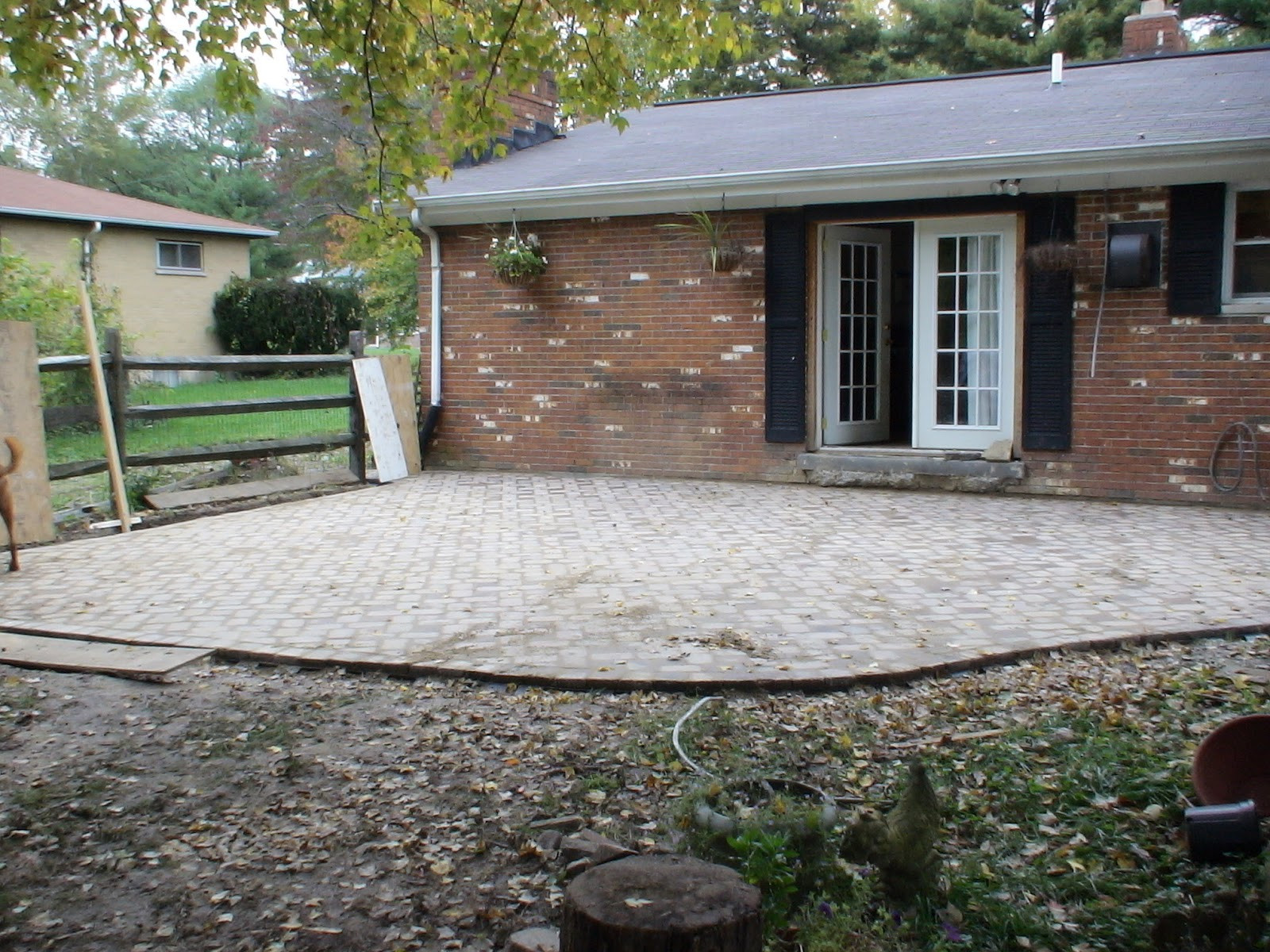 Best ideas about DIY Brick Patios
. Save or Pin Chez V Tales from the Projects DIY Paver Patio & Pond Now.
