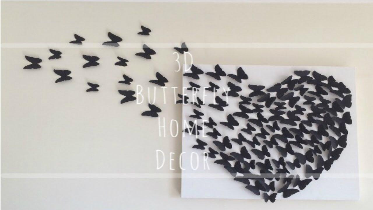 Best ideas about DIY Butterfly Wall Decorations
. Save or Pin 20 Best Collection of Butterflies 3D Wall Art Now.