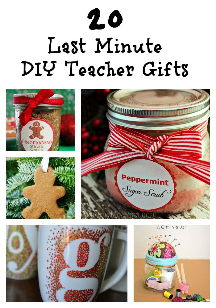 Best ideas about DIY Christmas Gift For Teachers
. Save or Pin 20 Last Minute DIY Teacher Gifts diy ts Trippin Now.