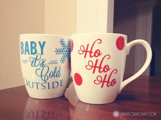 Best ideas about DIY Christmas Mugs
. Save or Pin DIY Christmas Themed Bottles & Mugs Silhouette Black Now.