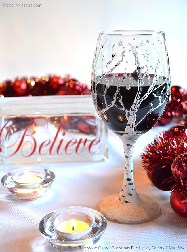 Best ideas about DIY Christmas Wine Glasses
. Save or Pin Christmas DIY Birch Tree Wine Glass Now.