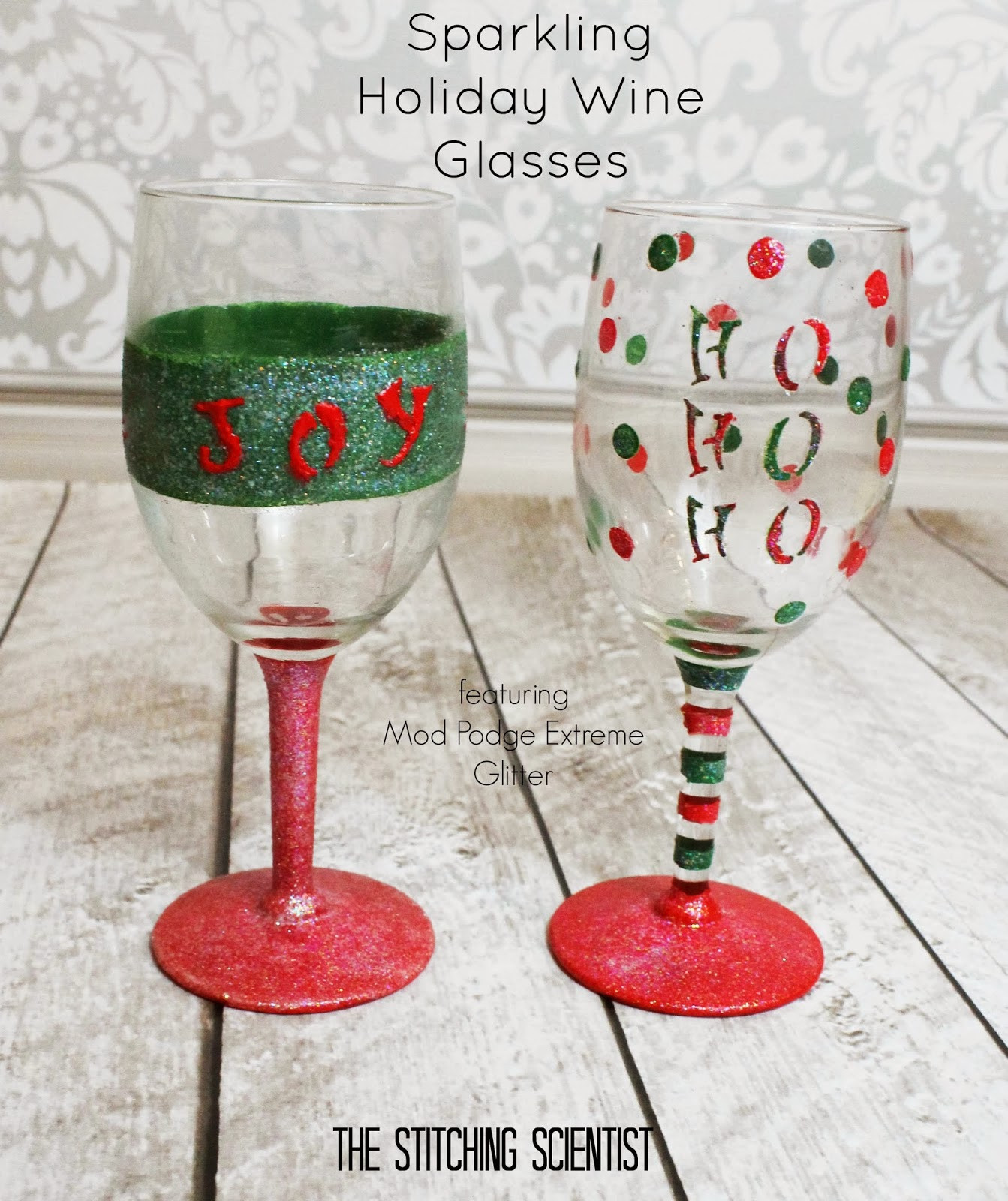Best ideas about DIY Christmas Wine Glasses
. Save or Pin DIY Sparkling Holiday Wine Glasses Now.