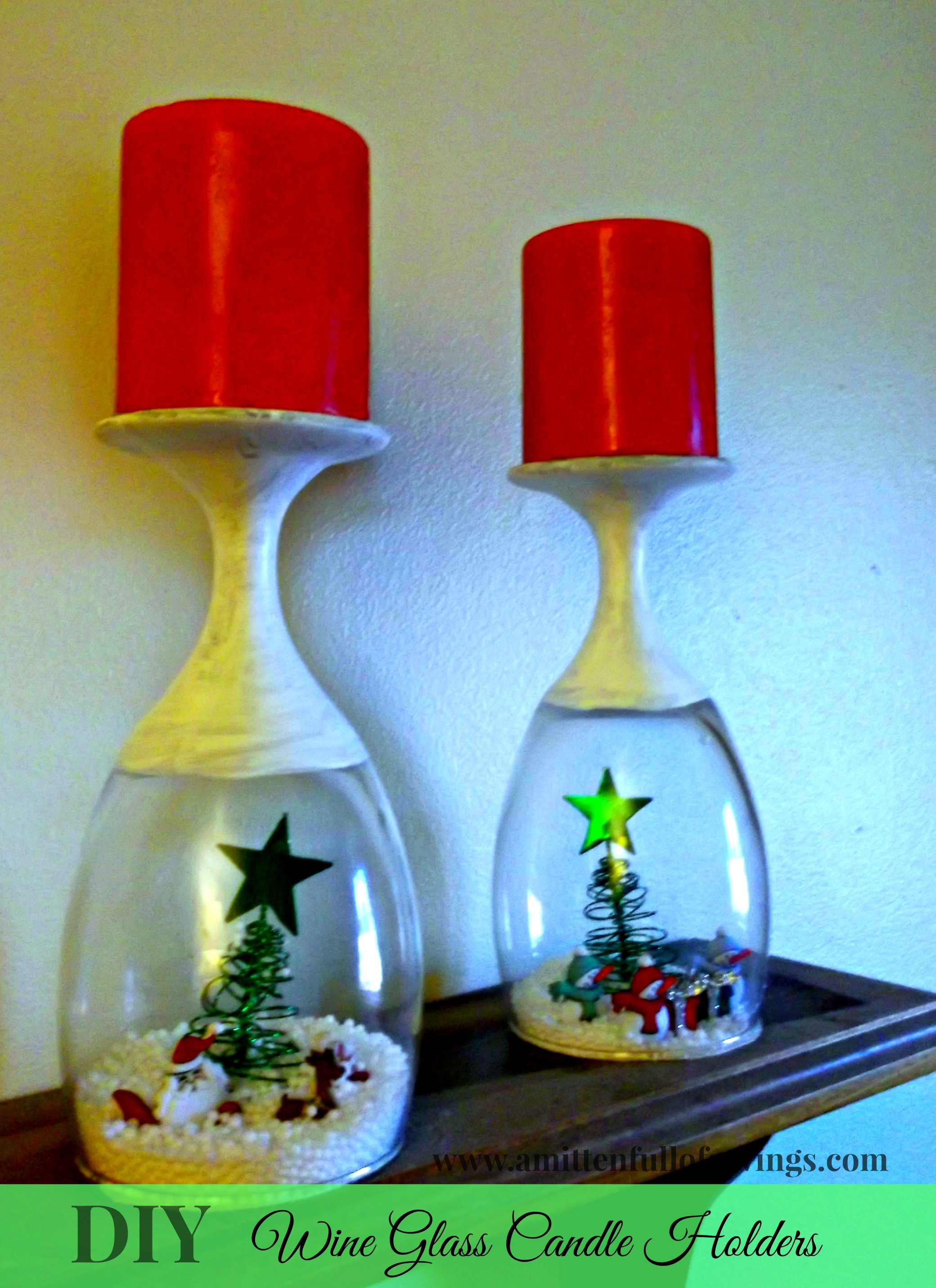 Best ideas about DIY Christmas Wine Glasses
. Save or Pin DIY Christmas Wine Glasses Candle Holder This Worthey Life Now.