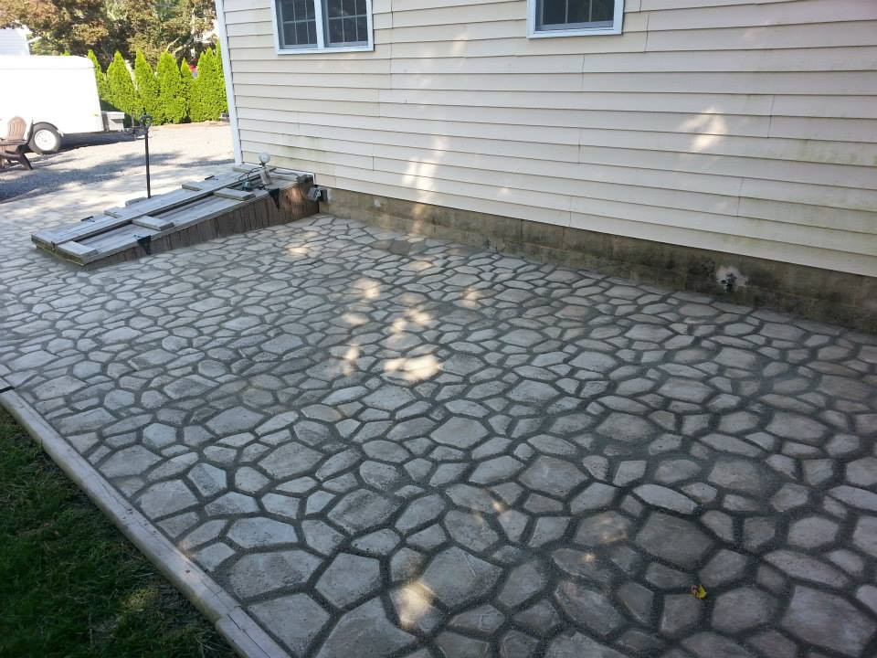 Best ideas about DIY Concrete Patio
. Save or Pin DIY Massive Concrete Cobblestone Patio Now.