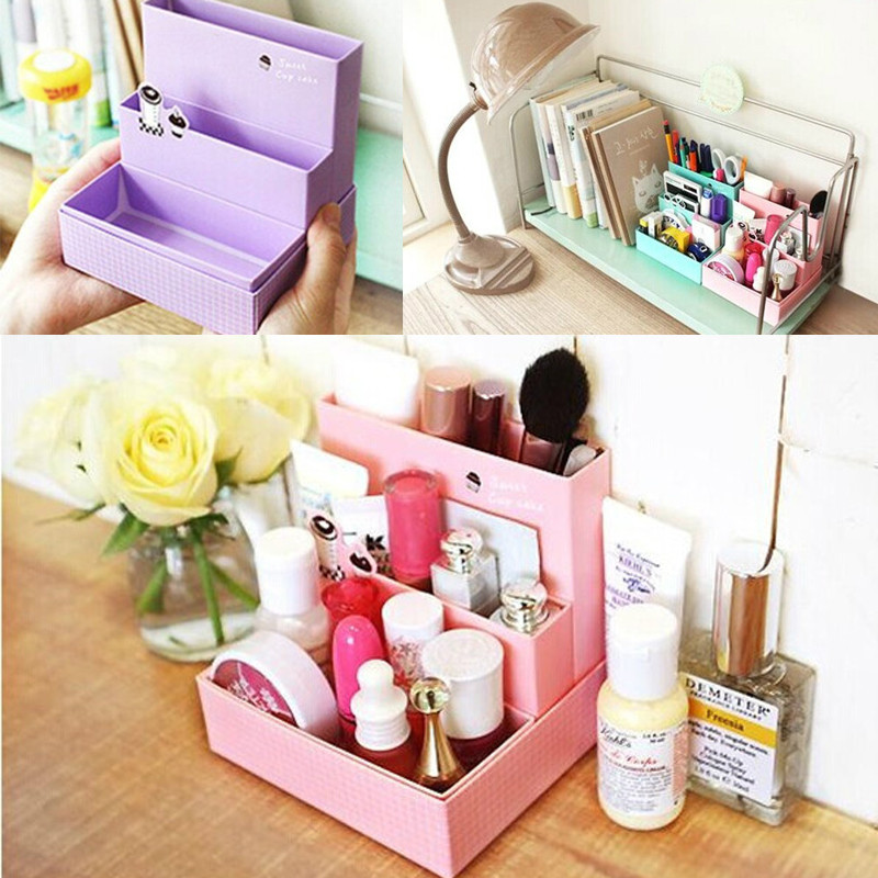 Best ideas about DIY Cosmetic Organizer
. Save or Pin Paper Board Storage Box Desk Decor Stationery Makeup Now.