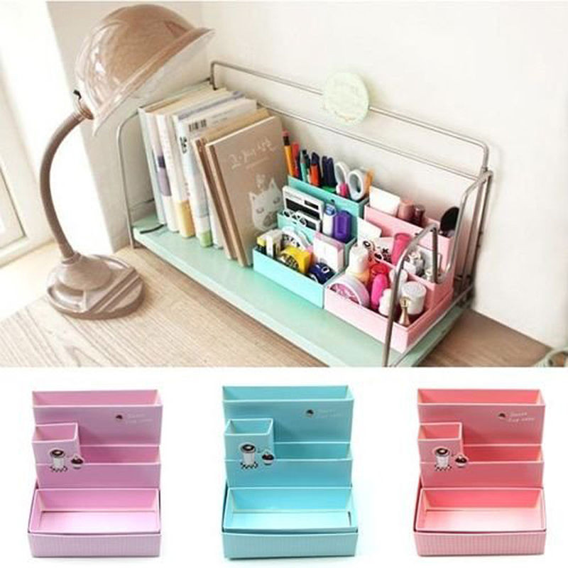 Best ideas about DIY Cosmetic Organizer
. Save or Pin Paper Board Storage Box Desk Decor Stationery Makeup Now.