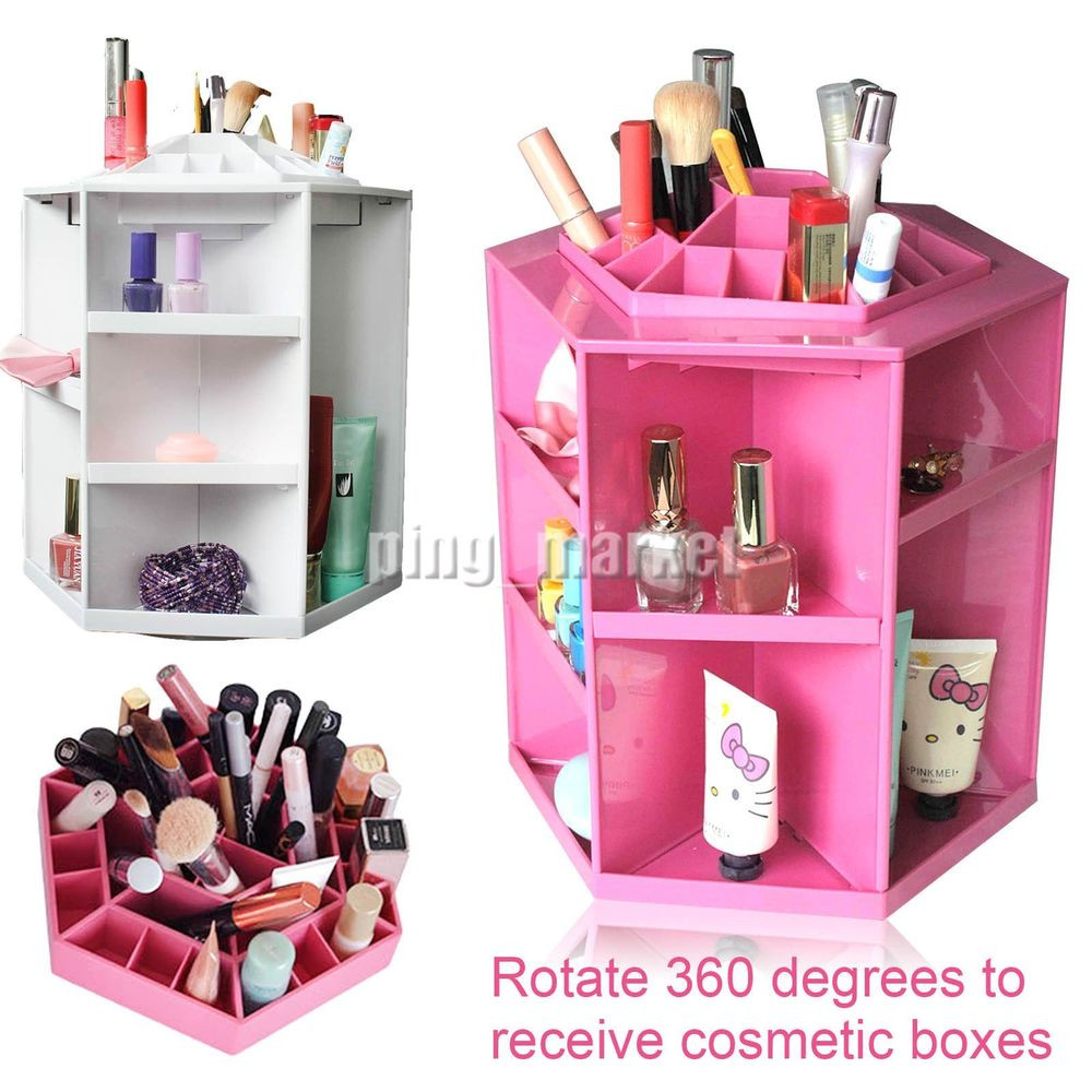 Best ideas about DIY Cosmetic Organizer
. Save or Pin Rotating DIY Cosmetic Organizer Lipstick Brushes Storage Now.