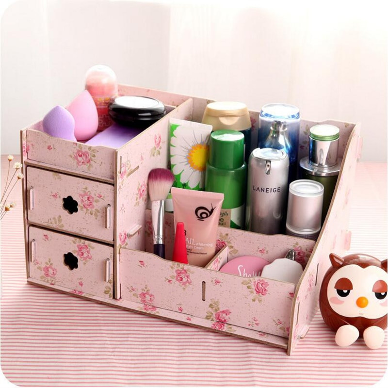 Best ideas about DIY Cosmetic Organizer
. Save or Pin Wooden Storage Box Jewelry Container Makeup Organizer Case Now.