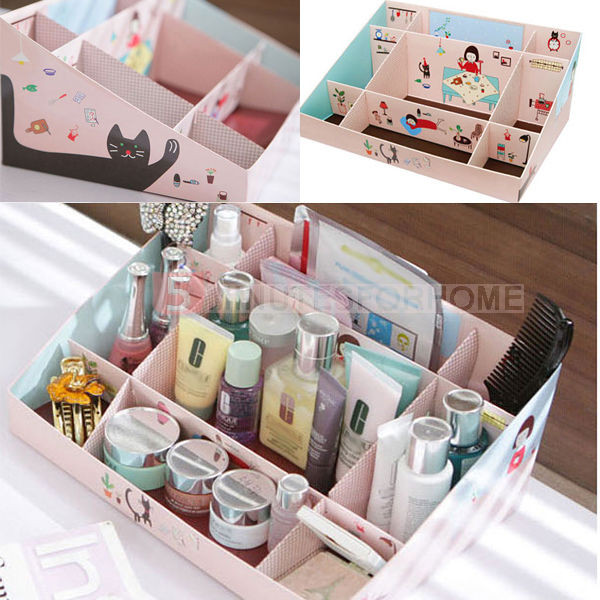 Best ideas about DIY Cosmetic Organizer
. Save or Pin Durable Paper DIY Cosmetics Makeup Storage Box Container Now.