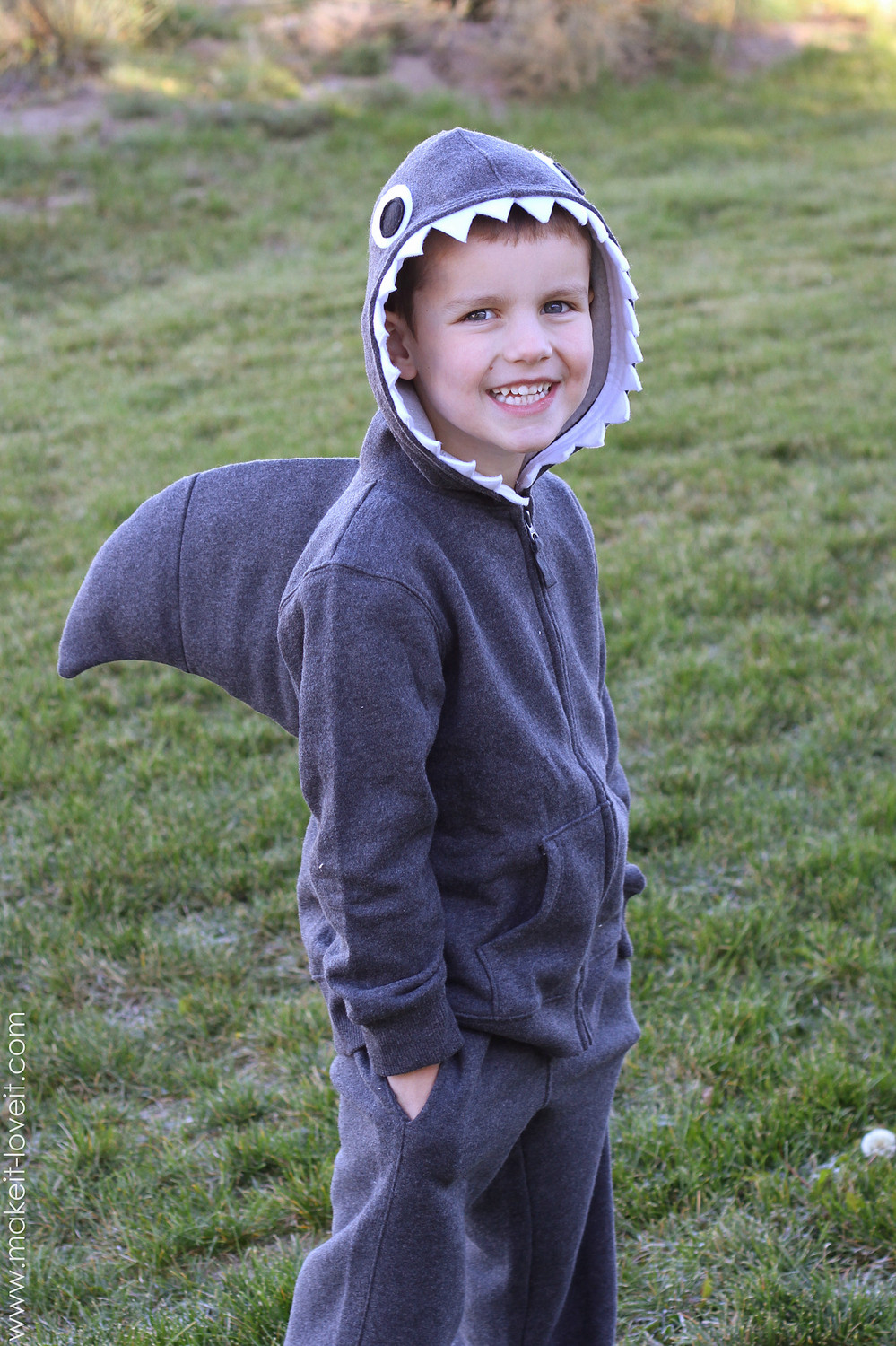 Best ideas about DIY Costumes Kids
. Save or Pin Halloween Costume Ideas Simple Shark with Dorsal Fin Now.