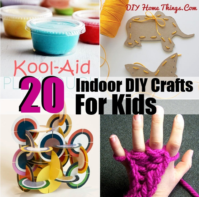 Best ideas about DIY Crafts For Toddlers
. Save or Pin 20 Best Indoor DIY Crafts and Activities for Kids Now.