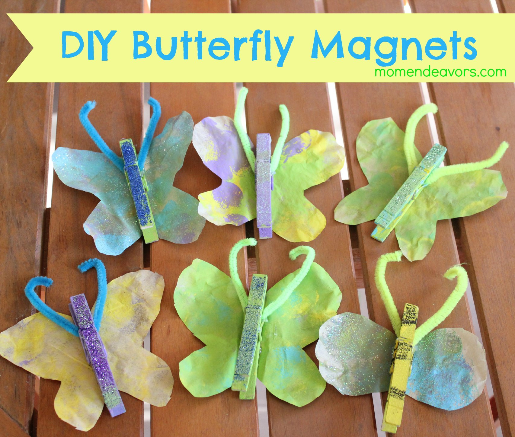 Best ideas about DIY Crafts For Toddlers
. Save or Pin Kids Craft DIY Butterfly Magnets Now.