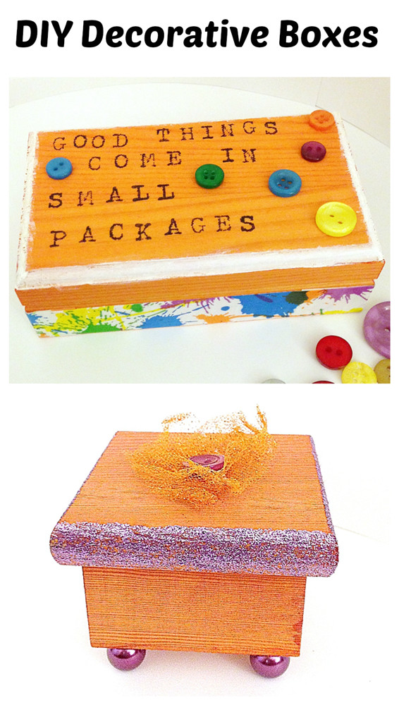 Best ideas about DIY Decorated Boxes
. Save or Pin DIY Decorative Boxes two ways Now.