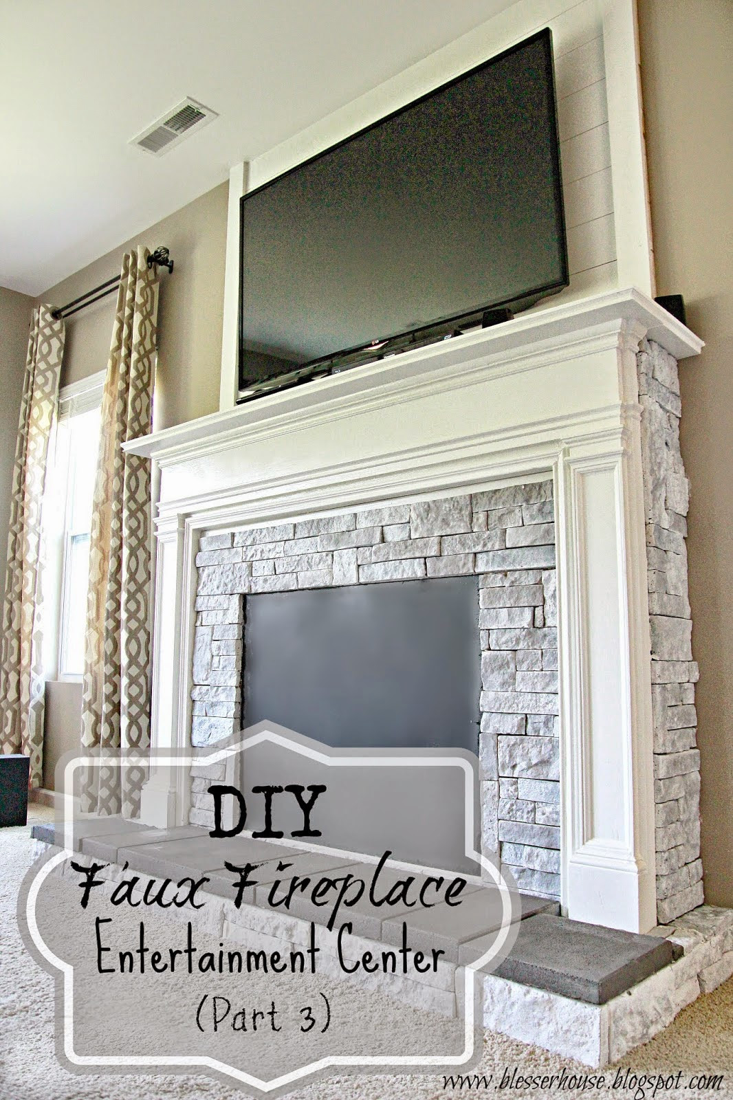 Best ideas about DIY Fake Fireplaces
. Save or Pin DIY Faux Fireplace for Under $600 The Big Reveal Bless Now.