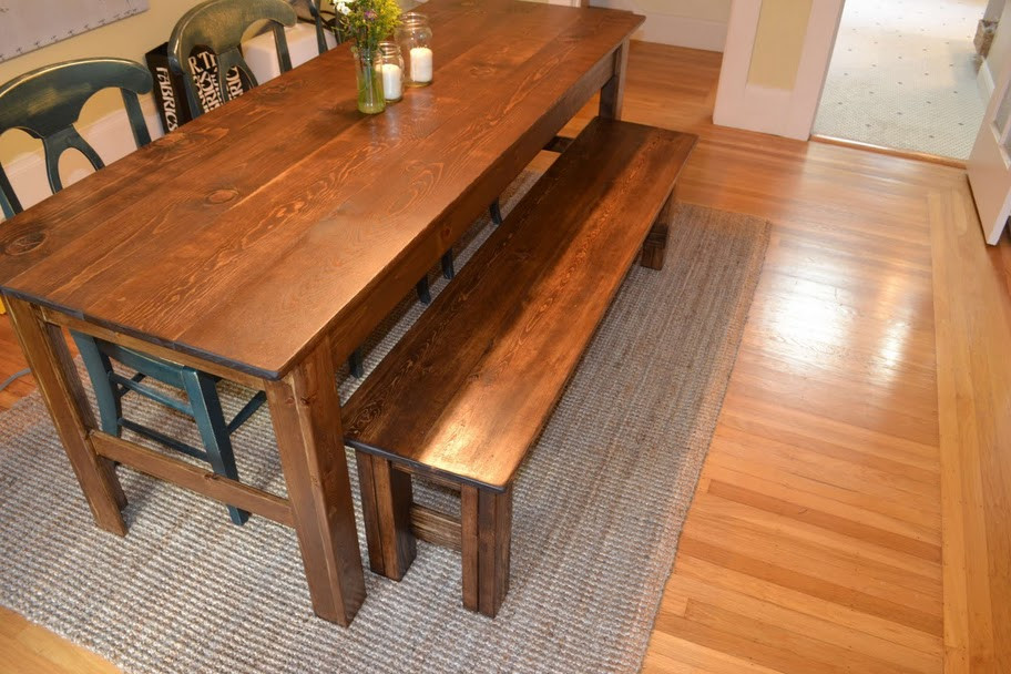 Best ideas about DIY Farm Table Bench
. Save or Pin Woodwork Farmhouse Table And Bench Plans PDF Plans Now.