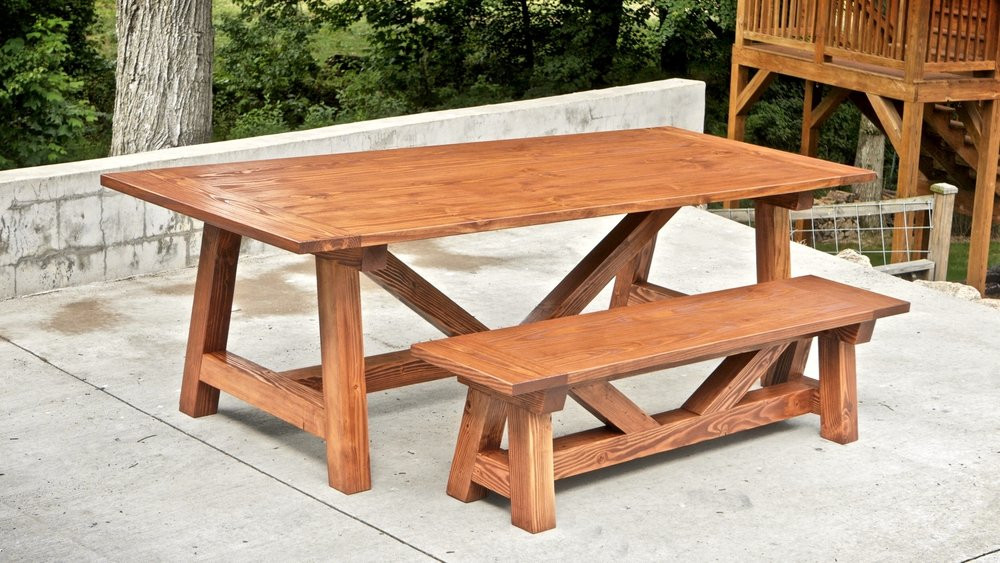 Best ideas about DIY Farm Table Bench
. Save or Pin How To Build A Farmhouse Table and Benches For $250 Now.
