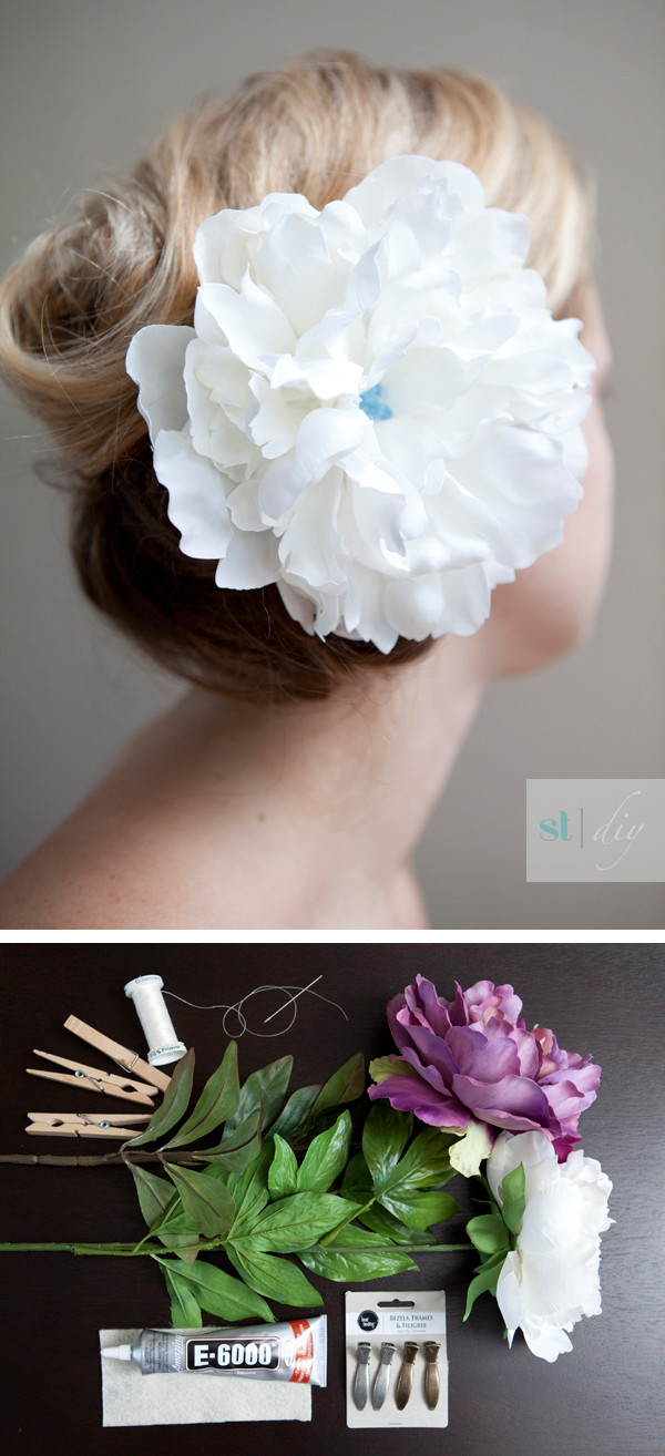 Best ideas about DIY Flower Hair Clips
. Save or Pin DIY wedding hair flower tutorial Now.