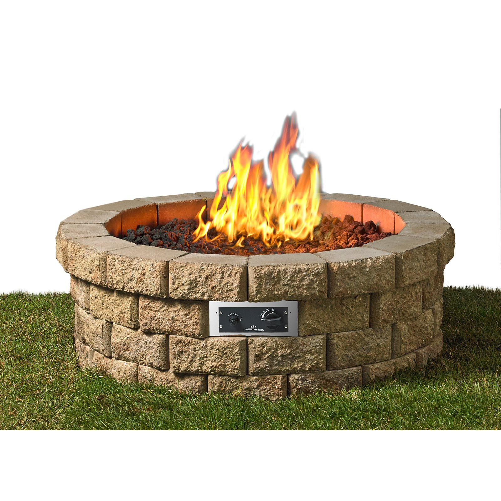 Best ideas about DIY Gas Fire Pit Kits
. Save or Pin Outdoor GreatRoom Hudson Stone DIY Fire Pit Kit Fire Now.