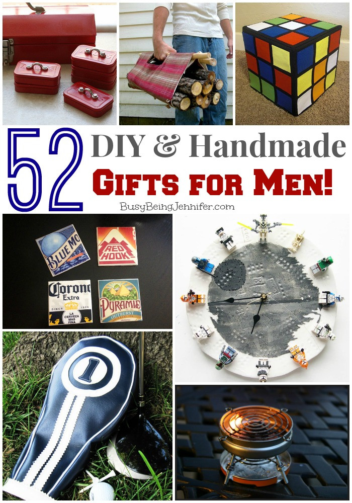 Best ideas about DIY Gifts For Guy Friends
. Save or Pin 52 DIY Gifts for Men Busy Being Jennifer Now.